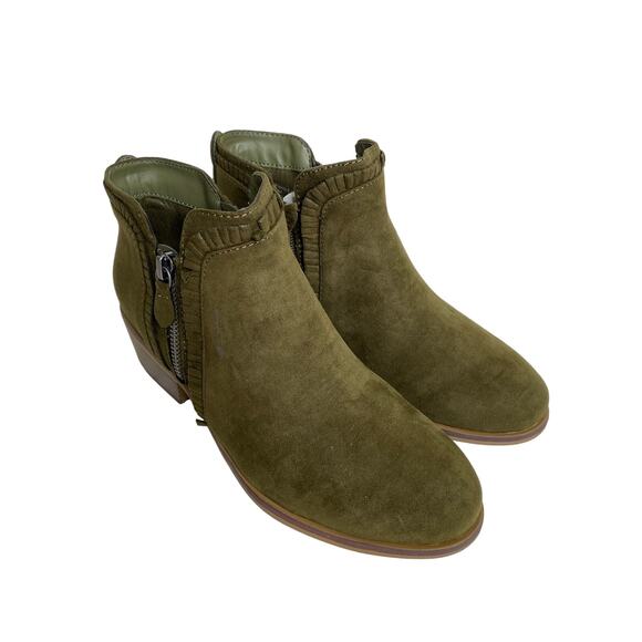 MIA Olive Green Bootie Boots - Picture 1 of 8